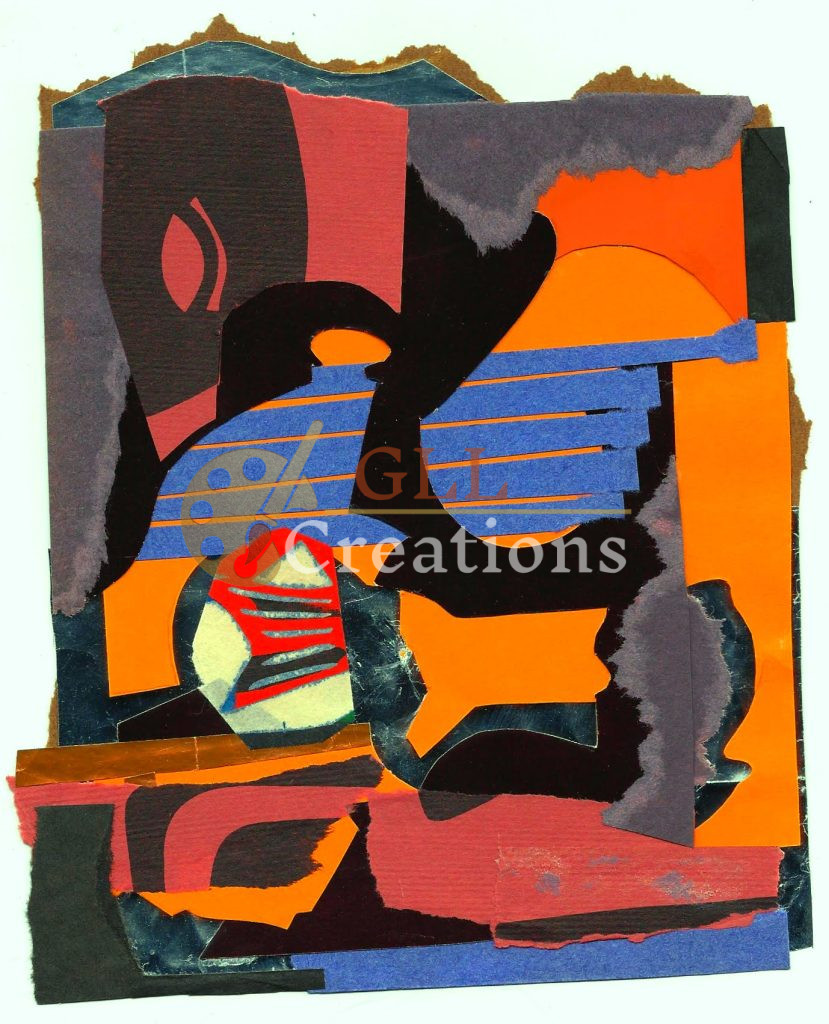 Fragmented Abstract Collage