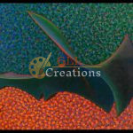 Curvilinear Form on Pointillist Canvas