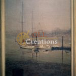 Misty Morning Sailboats at Anchor