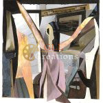 Abstract Collage: Dynamic Forms and Textures