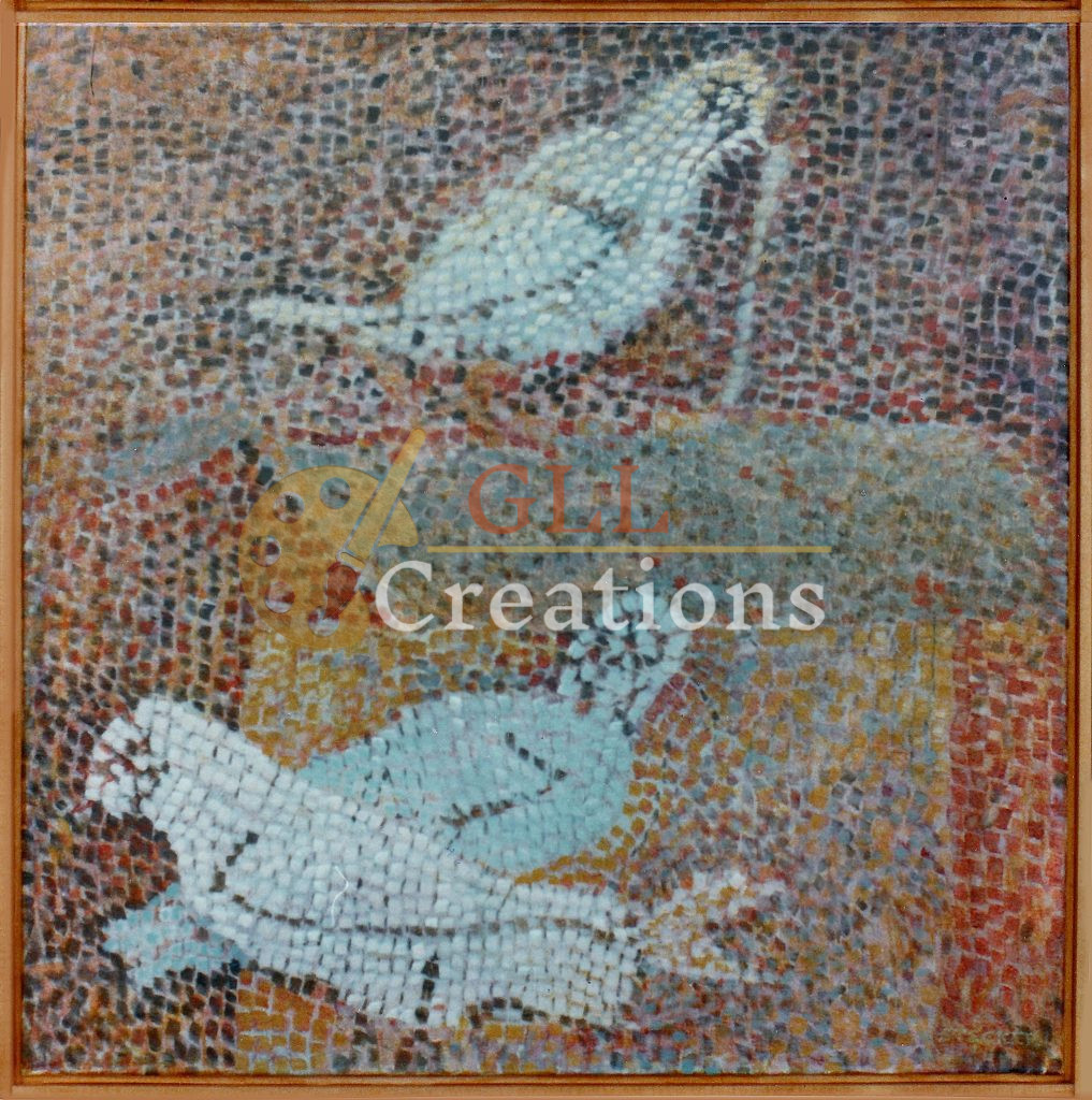 Dove Mosaic Ostia Italy 24x24 11207303225 O