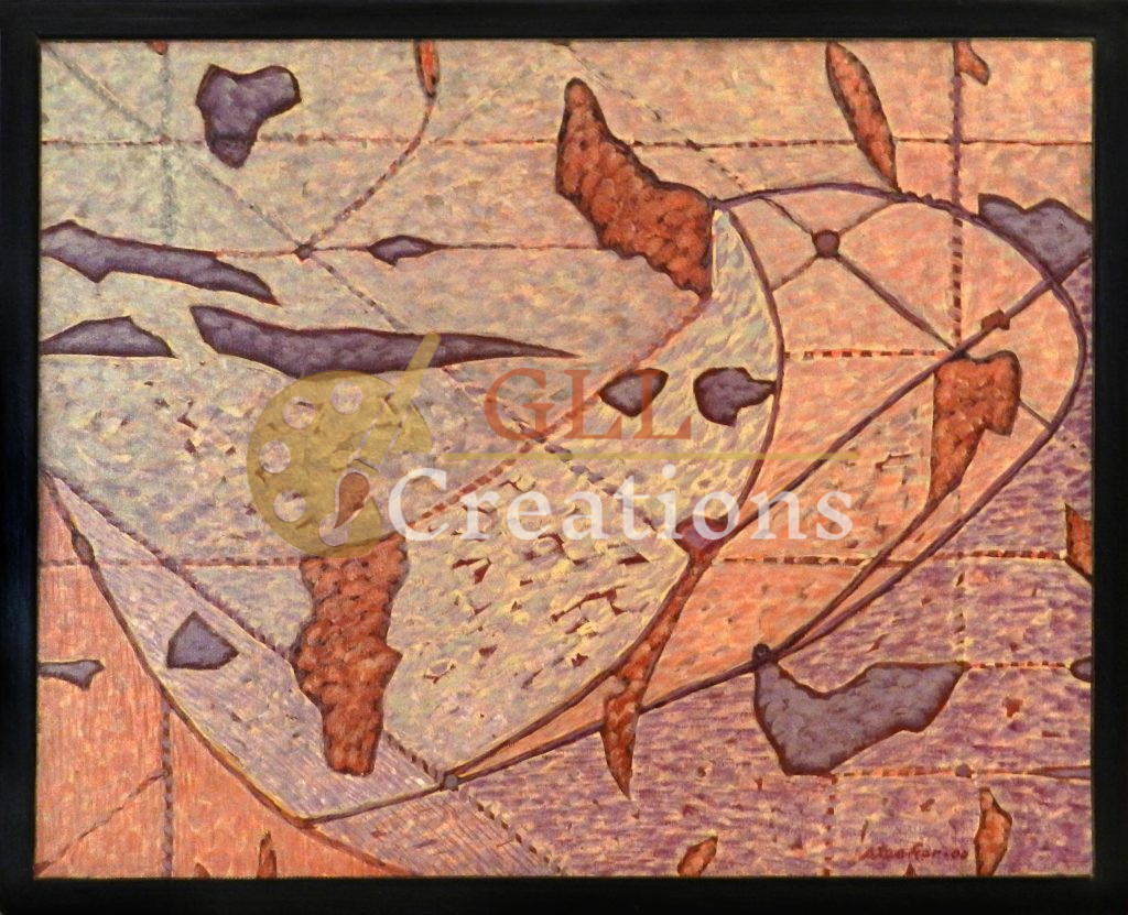 Abstract Composition: Curvilinear Forms on a Grid