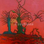 Emerald Trees Against a Fiery Sky