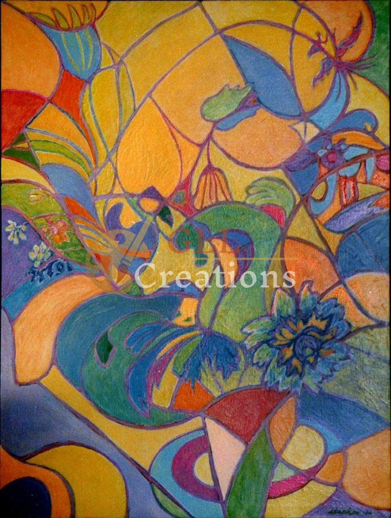 Vibrant Organic Abstraction