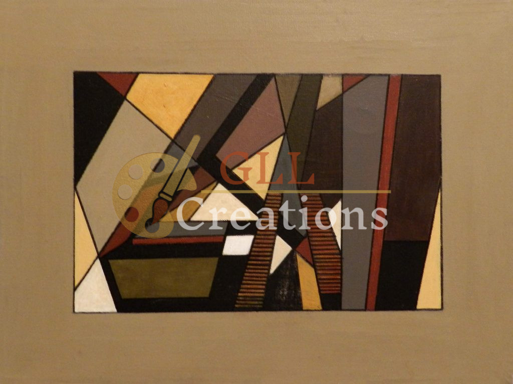 Geometric Intersections in Earth Tones